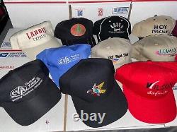 Lot 27 hats baseball caps random Auto Construction Farming Agriculture trucking