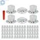 Lug Nut Covers Chrome Semi Truck Hub Cover Wheel Axle Cover Center Abs Plastic