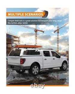 MELIPRON 60 Truck Topper Roof Rack for Pickup Truck Cap, Heavy Duty Aluminum