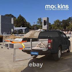 Mockins 2-in-1 Design 750lb Cap. Truck Bed Extender Hitch Mount & Ratchet Str