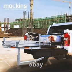 Mockins 2-in-1 Design 750lb Cap. Truck Bed Extender Hitch Mount & Ratchet Str
