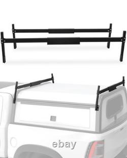 Mountainpeak Adjustable Aluminum Truck Cap Ladder Rack Black Universal
