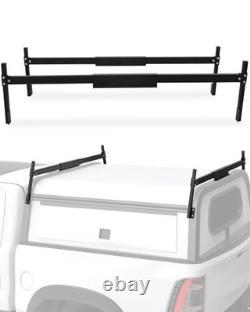 Mountainpeak Adjustable Aluminum Truck Cap Ladder Rack Black Universal