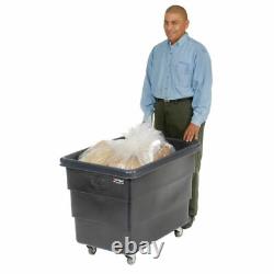 NEW! Dandux Black Recycled Plastic Box Truck 8 Bushel 500 Lb. Cap