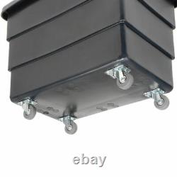 NEW! Dandux Black Recycled Plastic Box Truck 8 Bushel 500 Lb. Cap