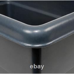 NEW! Dandux Black Recycled Plastic Box Truck 8 Bushel 500 Lb. Cap