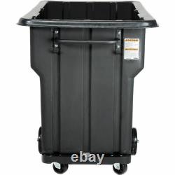 NEW! Deluxe Black Standard Duty Plastic Tilt Truck 1 Cu. Yd. & 1000 Lb. Cap