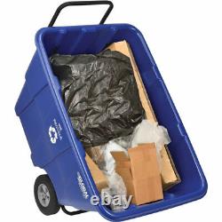 NEW! Deluxe Blue Plastic Recycling Tilt Truck 1/2 Cubic Yard Cap 750 Lb. Cap