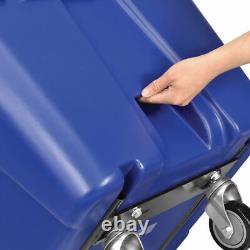 NEW! Deluxe Blue Plastic Recycling Tilt Truck 1/2 Cubic Yard Cap 750 Lb. Cap
