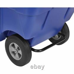 NEW! Deluxe Blue Plastic Recycling Tilt Truck 1/2 Cubic Yard Cap 750 Lb. Cap