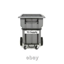 NEW! Deluxe Gray Heavy Duty Plastic Tilt Truck 1 Cubic Yard and 1250 Lb. Cap