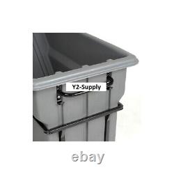NEW! Deluxe Gray Heavy Duty Plastic Tilt Truck 1 Cubic Yard and 1250 Lb. Cap
