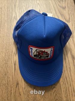 NEW Mack Trucks Snapback Mesh Trucker Hat Foam Cap VTG NOS Blue Mesh NWT Richs
