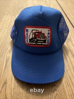 NEW Mack Trucks Snapback Mesh Trucker Hat Foam Cap VTG NOS Blue Mesh NWT Richs