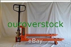 NEW PALLET JACK 5500 lb. Cap. 27x48 PALLET TRUCK