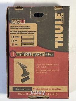NEW Set of 4 Thule 542 Artificial Rain Gutters for Truck, Camper, Truck Cap