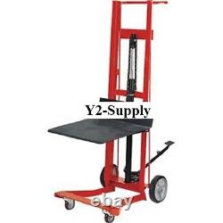NEW! Wesco Foot Pedal Platform Lift Truck 260009 Four Wheel Style 750 Lb. Cap