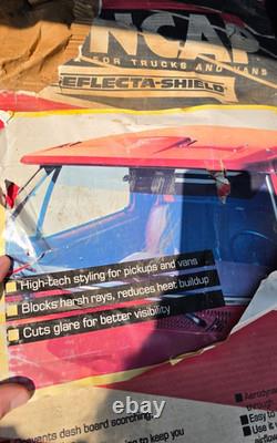 NOS Deflecta-Shield Lighted Sun Cap Visor 73-87 Chevy Pickup Truck Like Lund