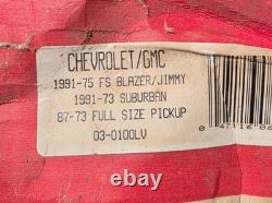 NOS Deflecta-Shield Lighted Sun Cap Visor 73-87 Chevy Pickup Truck Like Lund