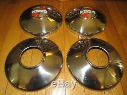 NOS JEEP Hub Caps KAISER OWG Wagoneer Jeepster Commando Gladiator Dog Dish