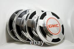 NOS OEM GMC Truck Dog Dish Hubcaps Set of 4