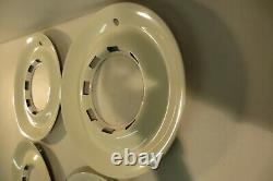NOS Vintage LYON Beauty Rings 16 Wheels White Hubcaps Ford Mercury 1940 to 1948