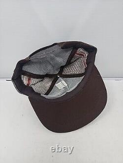 NOS Vintage Union 76 3 Stripe Trucker Hat Truckstop Made In USA Snapback Gas Oil
