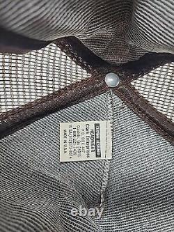 NOS Vintage Union 76 3 Stripe Trucker Hat Truckstop Made In USA Snapback Gas Oil