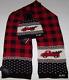 Nwt Polo Ralph Lauren $226 Knit Scarf & Beanie Hat Set Black/red Xmas Tree/truck