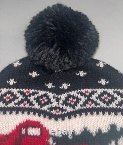 NWT's Polo Ralph Lauren Multicolor Winter Truck Beanie Hat Scarf Set withGift Box