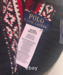 NWT's Polo Ralph Lauren Multicolor Winter Truck Beanie Hat Scarf Set withGift Box
