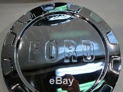 New 1961-1965 Ford F-100 Pickup Truck Stainless Hub Caps, Set Of 4. Nice
