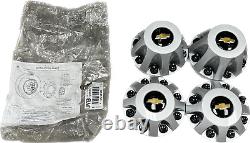 New 2011-2018 Chevrolet Silverado 3500 Dually Front & Rear Center Caps-9597796