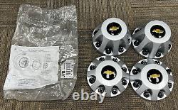 New 2011-2018 Chevrolet Silverado 3500 Dually Front & Rear Center Caps-9597796