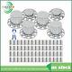 New 33mm Chrome Flat Top Hub Cover Kit Lug Nut Wheel Axle Covers For Semi Truck