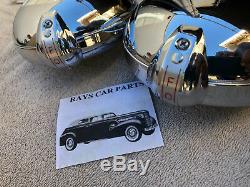 New 6 Volt Clear Small Vintage Style Fog Lights With Fog Cap @ Gray Bracks