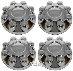 New 8 Lug Wheel Chrome Center Caps Set For 03-13 Dodge Ram 1500 2500 3500 Truck