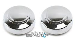 New 94-97 Ford F25o F350 2wd Srw Truck Chrome Front 16 Wheel Center Caps Pair