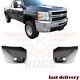 New Front Bumper End Chrome Withfog Hole Left & Right For 2007-2013 Silverado 1500
