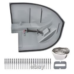 New Gray Corner Cap Roadside LH Driver Side 62665 Cap + LED Light Box Truck