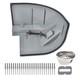 New Gray Corner Cap Roadside Lh Driver Side 62665 Cap + Led Light Box Truck