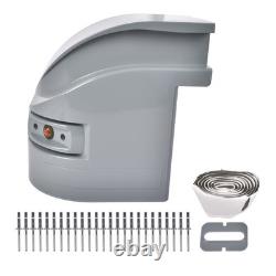 New Gray Corner Cap Roadside LH Driver Side 62665 Cap + LED Light Box Truck