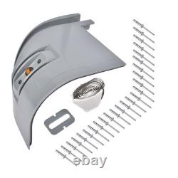 New Gray Corner Cap Roadside LH Driver Side 62665 Cap + LED Light Box Truck
