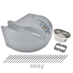 New Gray Corner Cap Roadside LH Driver Side 62665 Cap + LED Light Box Truck