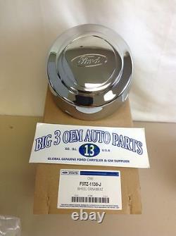 New OEM 1980-2010 Ford Truck Van Rear Wheel Center Cap Chrome F5TZ-1130-J