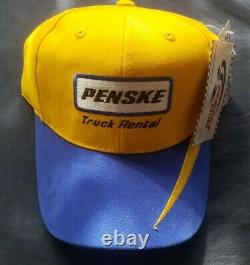 New Rare Penske Truck Rental Nascar Racing Baseball Hat #39 Kurt Busch Checkered