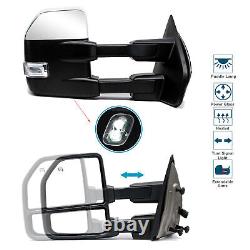 New Style For 04-14 Ford F-150 Pair Towing Mirrors Power Heat Signal Chrome Cap