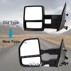 New Style For 04-14 Ford F-150 Pair Towing Mirrors Power Heat Signal Chrome Cap