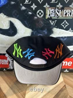 New York Yankees All Over Logo Grateful Dead Hat Cap Truck Snap Back Rare Rare