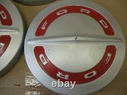 OEM 1960's Ford Truck F100 Hub caps set of 3 Original Dog Dish Hubcaps (NOS)